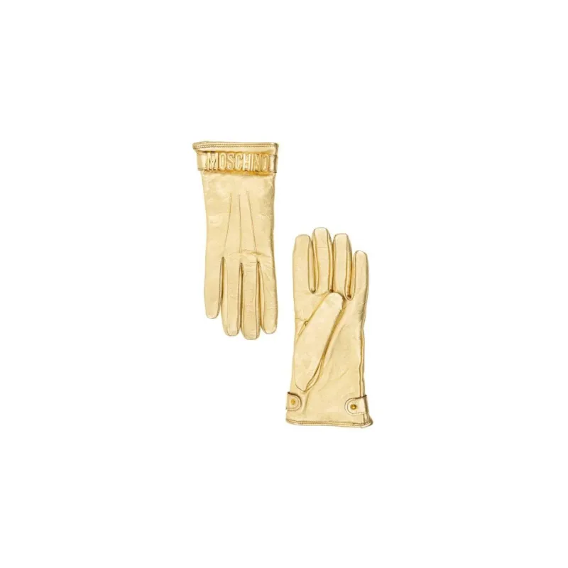 MOSCHINO Gloves Women's Gold-0