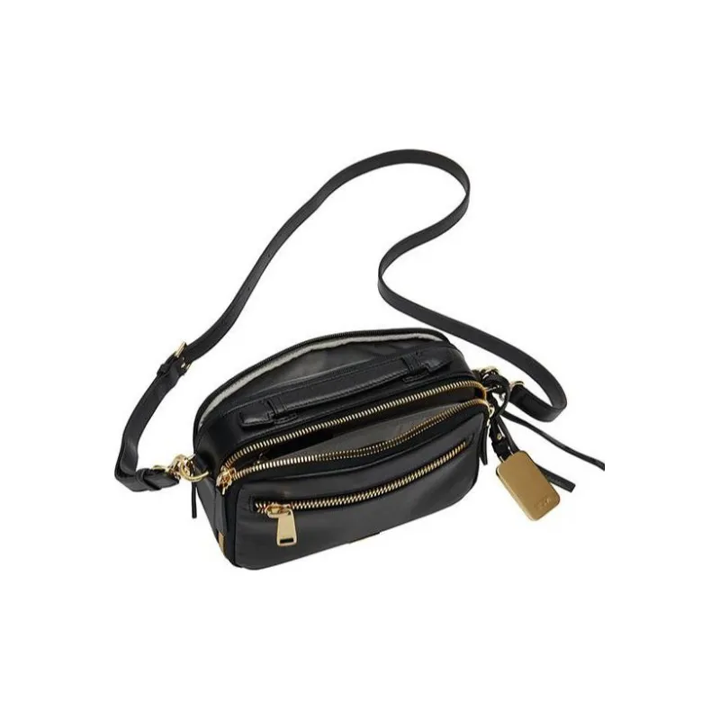 TUMI Voyageur Cow Leather Handbag Shoulder Bag Crossbody Bag Regular Women's Black-3