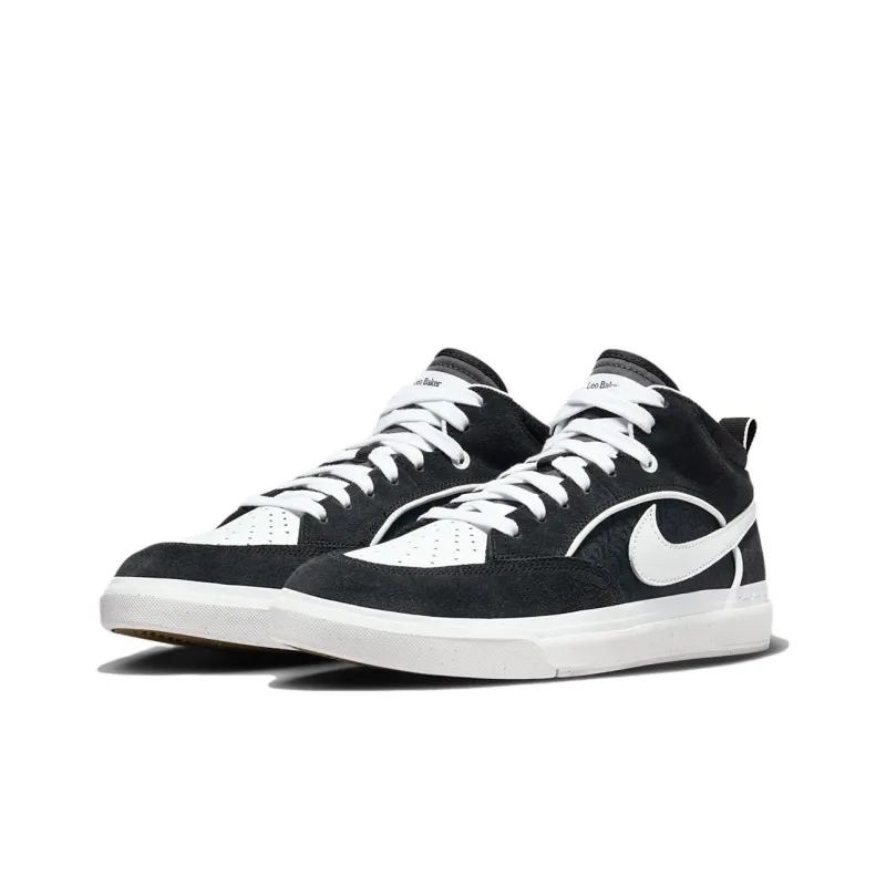 Nike SB React Leo Black White-2
