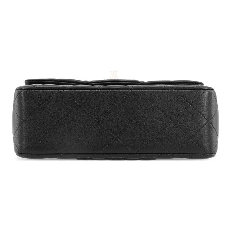 CHANEL Classic Flap CF Lambskin Clutch, Crossbody Bag, Shoulder Bag Women's Black-3