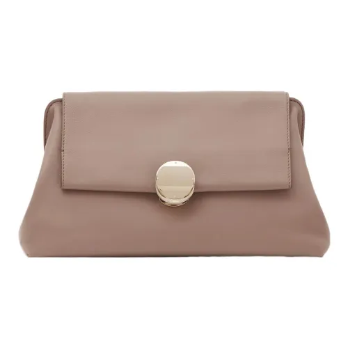 Chloe Napa Lambskin Portable One Shoulder Crossbody Clutches Regular Women's Wood Rose