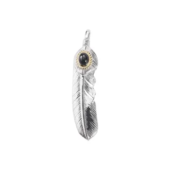 GOD SUNS Black Star Stone Pendants Men's