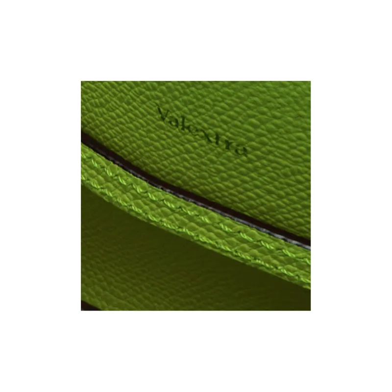 Valextra Iside Calfskin Portable One Shoulder Crossbody Fanny Pack Women's Apple Green-3