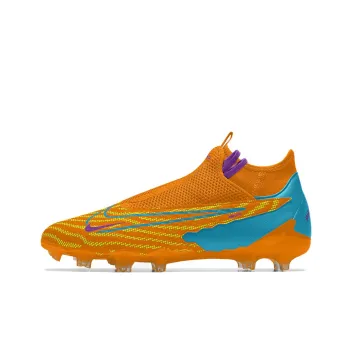 Nike Phantom GX Academy Dynamic Cushioning Wear-Resistant Soccer Shoes Men's Orange Blue