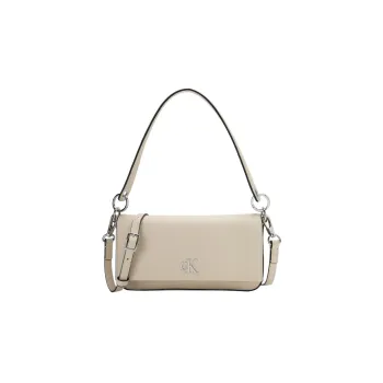 CALVIN KLEIN Synthetic Material Envelope Bag, Handbag, Shoulder Bag Women's Milk Cream
