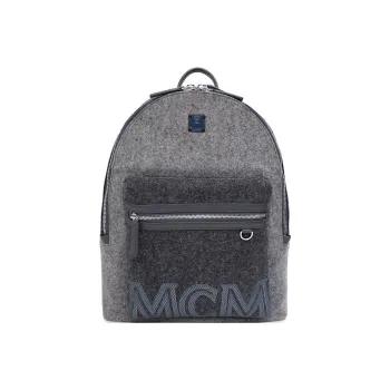 MCM Multicolor Wool Backpack Regular Women's Gray