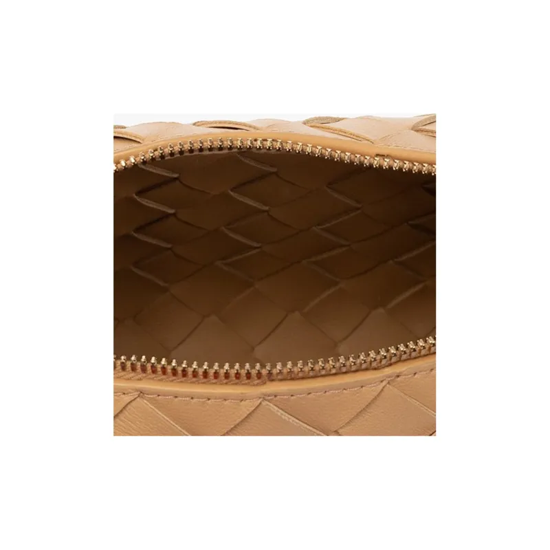 Bottega Veneta LOOP Calfskin Camera Bag Storage Bag Clutch Crossbody Bag Shoulder Bag Women's Apricot-2