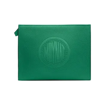 Moynat Cow Leather Clutch Women's Green/Pink