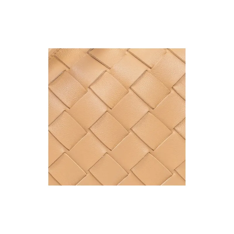 Bottega Veneta LOOP Calfskin Camera Bag Storage Bag Clutch Crossbody Bag Shoulder Bag Women's Apricot-3