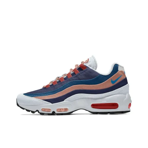 Nike Air Max 95 Running Shoes Men Low-Top Gray Blue