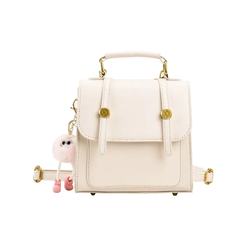 SURELAPTOP Leather PU Backpack Handbag Medium Size Women's Multicolor-12