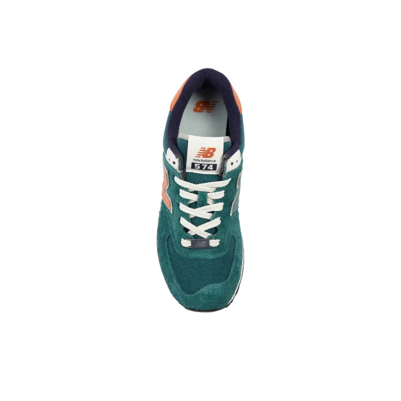 New Balance 574 Aqua Green Orange-2