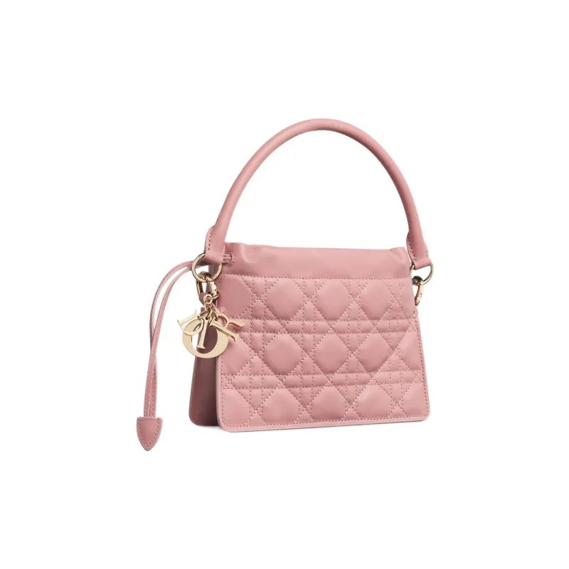 DIOR Lady Dior Sheepskin Shoulder Bag Crossbody Bag Handbag Mini Women's Vintage Pink-1