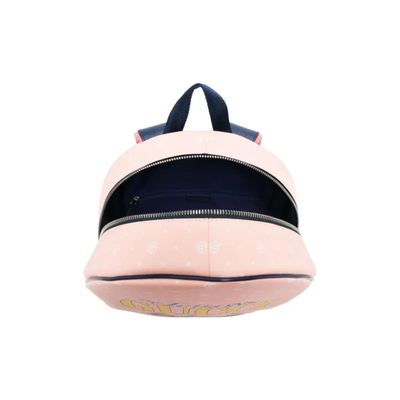 GUCCI Fabric With Polyurethane Coating Backpack Kids' Light Pink-2