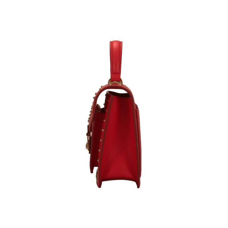 MCM Leather Handbag Crossbody Bag Medium Size Women's Red-2