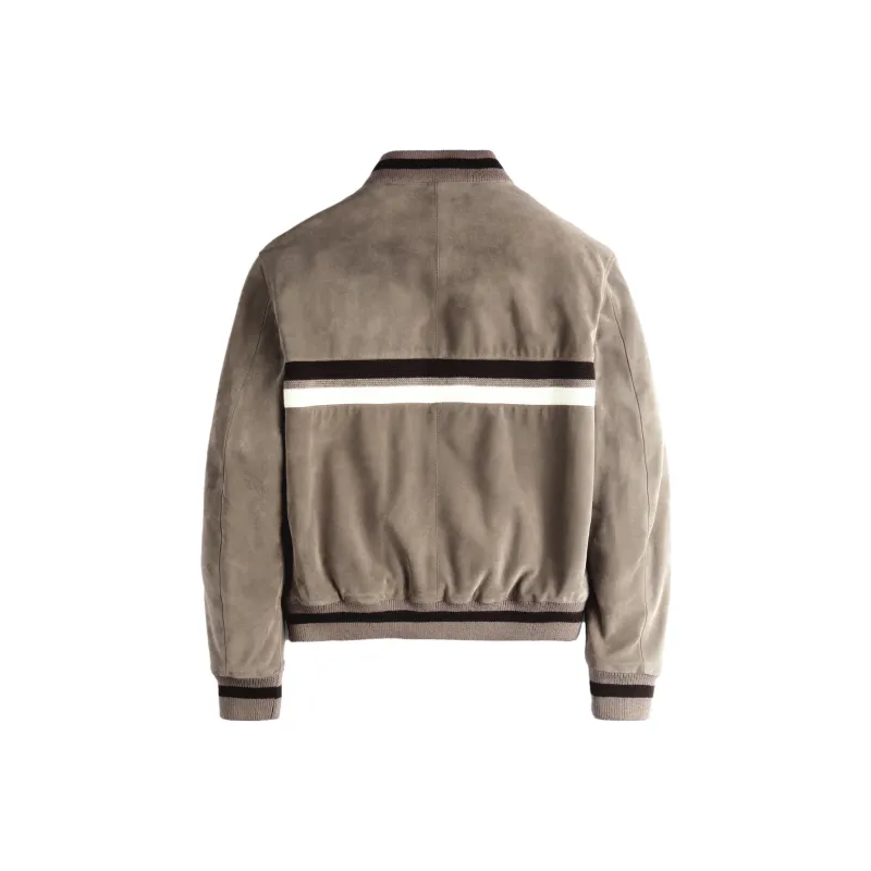 TOD'S Leather Jackets Men Gray-1