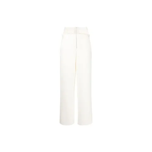 DION LEE Fishnet Panel Straight-leg Trousers