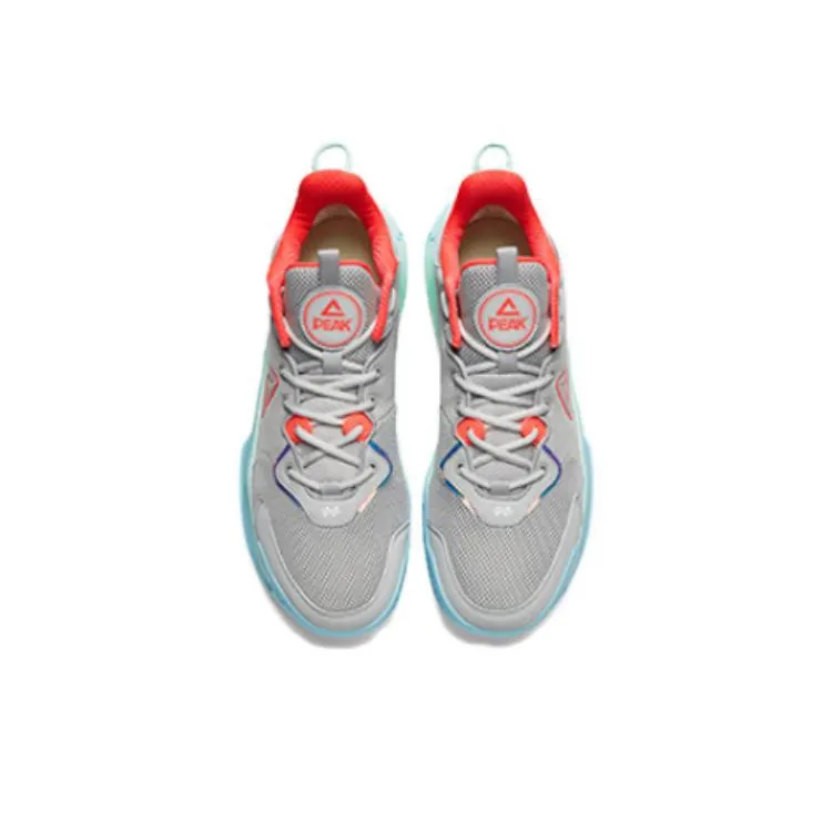 PEAK Anti Slip Wear Resistant Low Top Basketball Shoes Men's Iron Gray-3