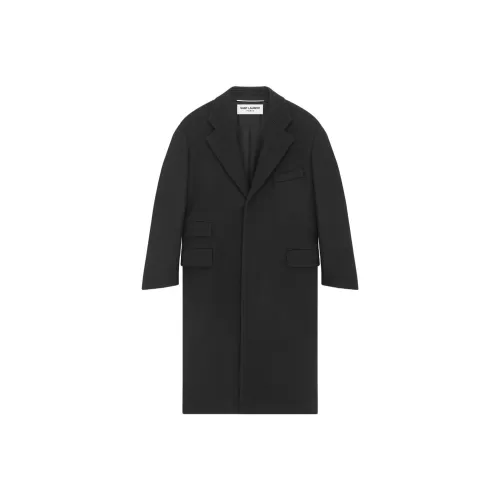 SAINT LAURENT Coats Women's Black