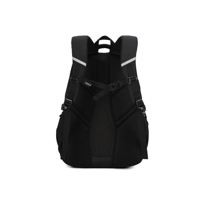 AOKING AK Polyester Backpack Large Size Unisex Light Gray/Black/Light Purple-6