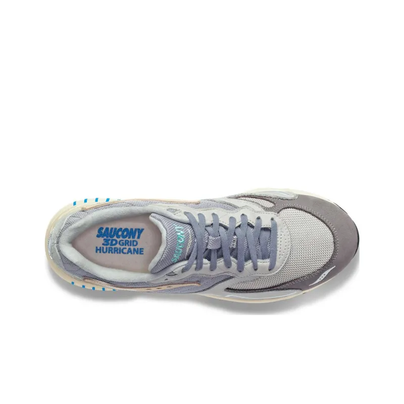 Saucony 3D Grid Hurricane Gray Cream-3