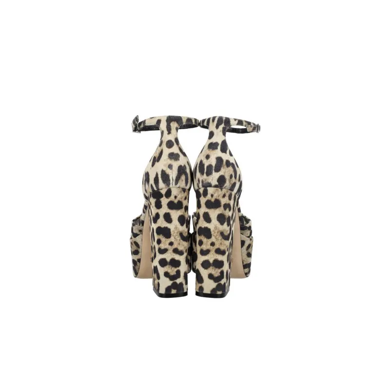 Paris Texas One Strap Sandals 11cm Women's Leopard Print-4