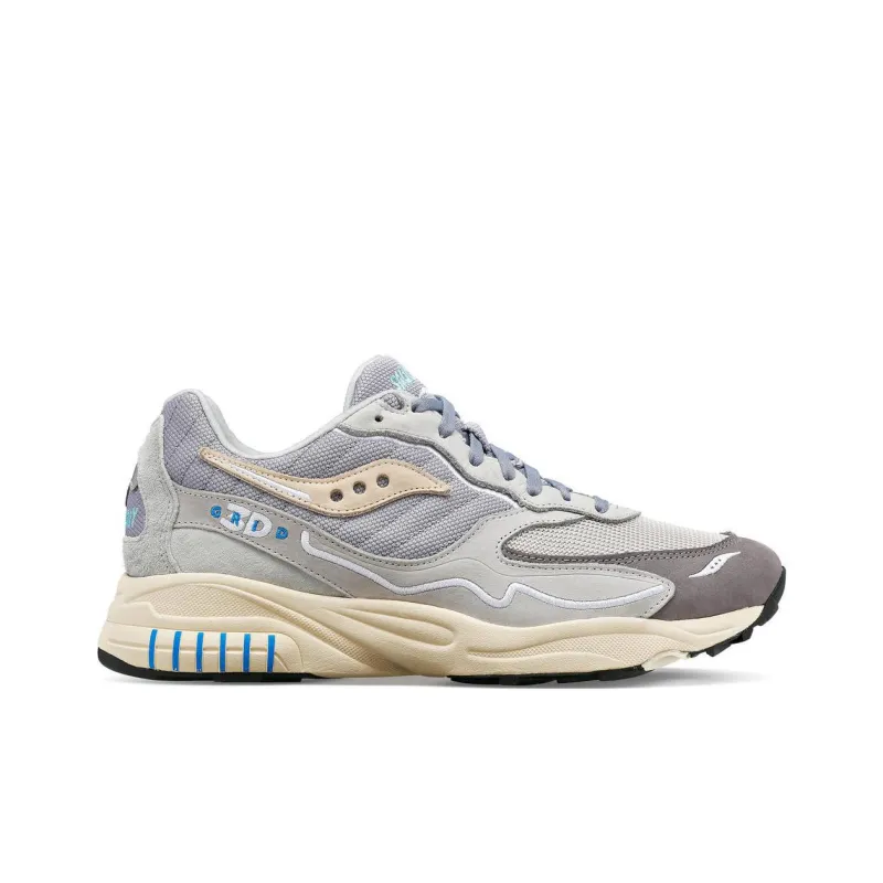 Saucony 3D Grid Hurricane Gray Cream-1