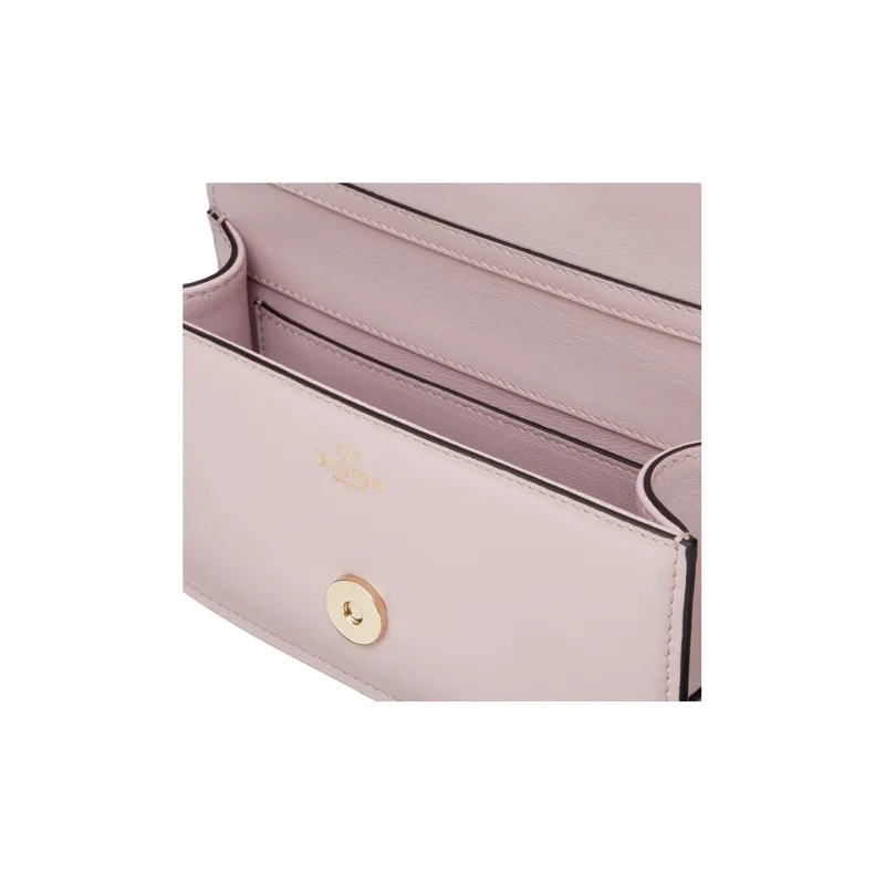 Valentino Locò Faux Crystal Shoulder Bag, Crossbody Bag, Handbag Mini Women's Light Pink-6