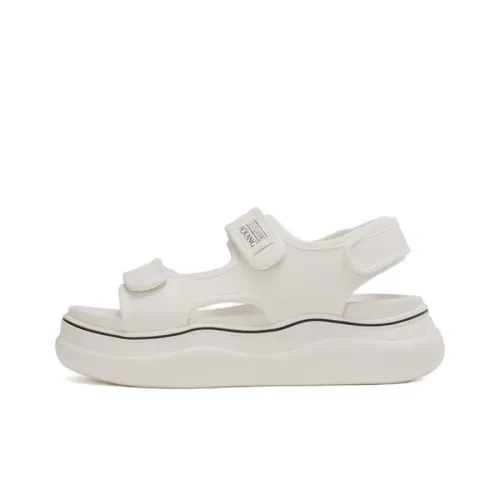 AOKANG Beach Sandals Women's Off White