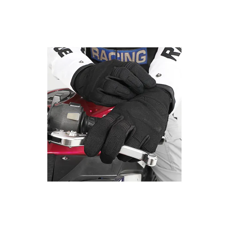 RIDING TRIBE Riding Equipment Cycling Glove Outdoor Men's Microfiber TPR Polyester EVA M/L/XL/XXL Black-1