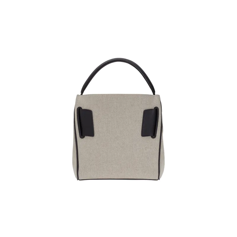 BOYY Canvas With Calfskin Canvas Bag Shoulder Bag Crossbody Bag Handbag Women's Apricot/Black-2