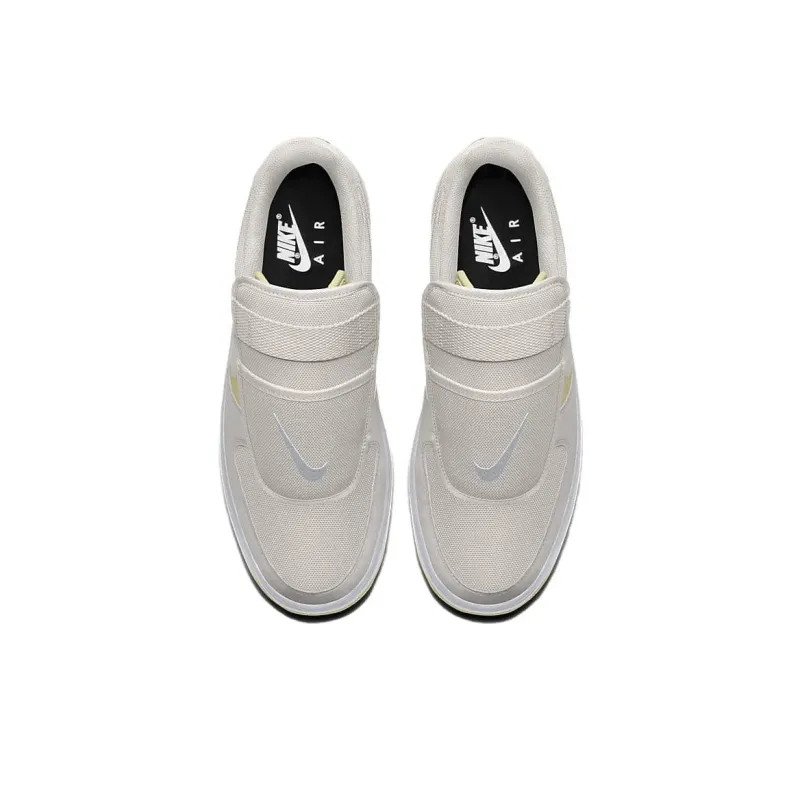 Nike Air Force 1 Cushioning Wear-Resistant Low-Top Skateboard Shoes Unisex Light Yellow-4