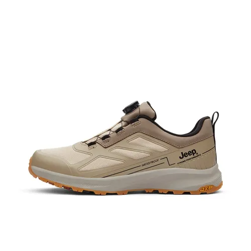 Jeep Running Shoes Men Low-Top Beige