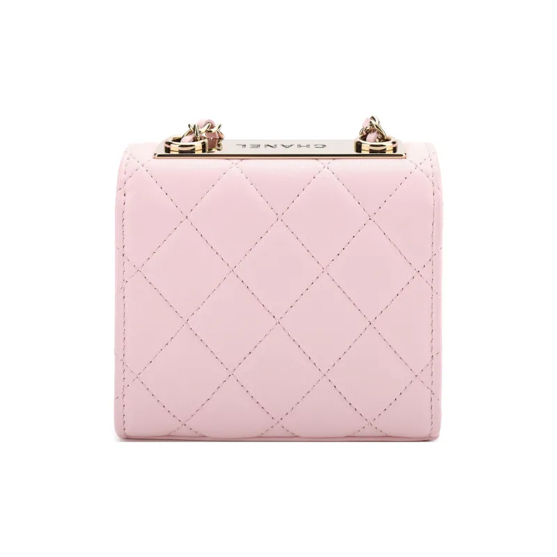 CHANEL Trendy CcWOC Sheepskin Shoulder Bag, Crossbody Bag Mini Women's Pink-2
