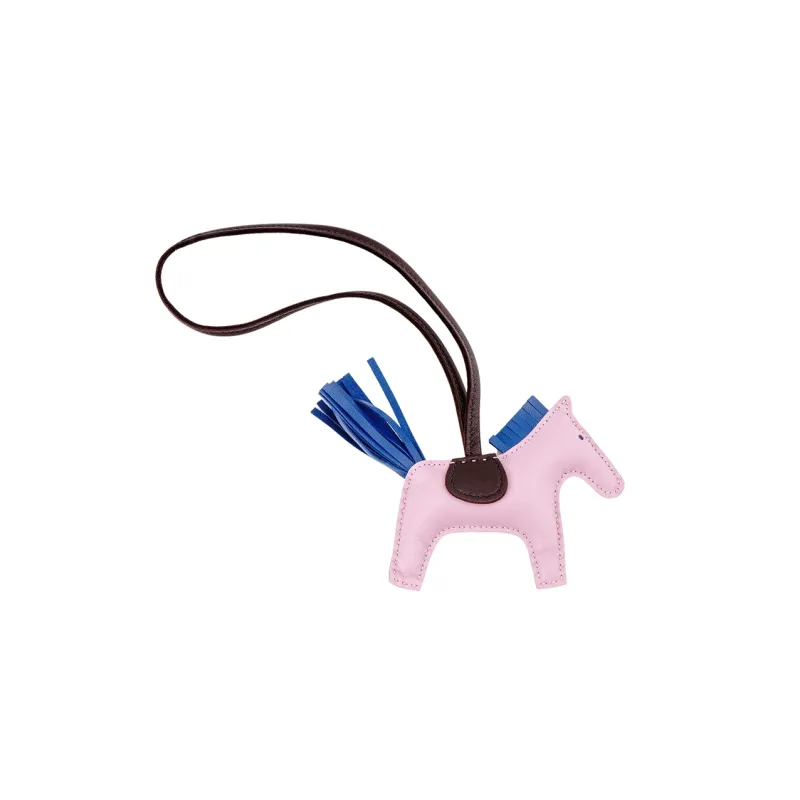 HERMES Leather Pendants Unisex Pink-1