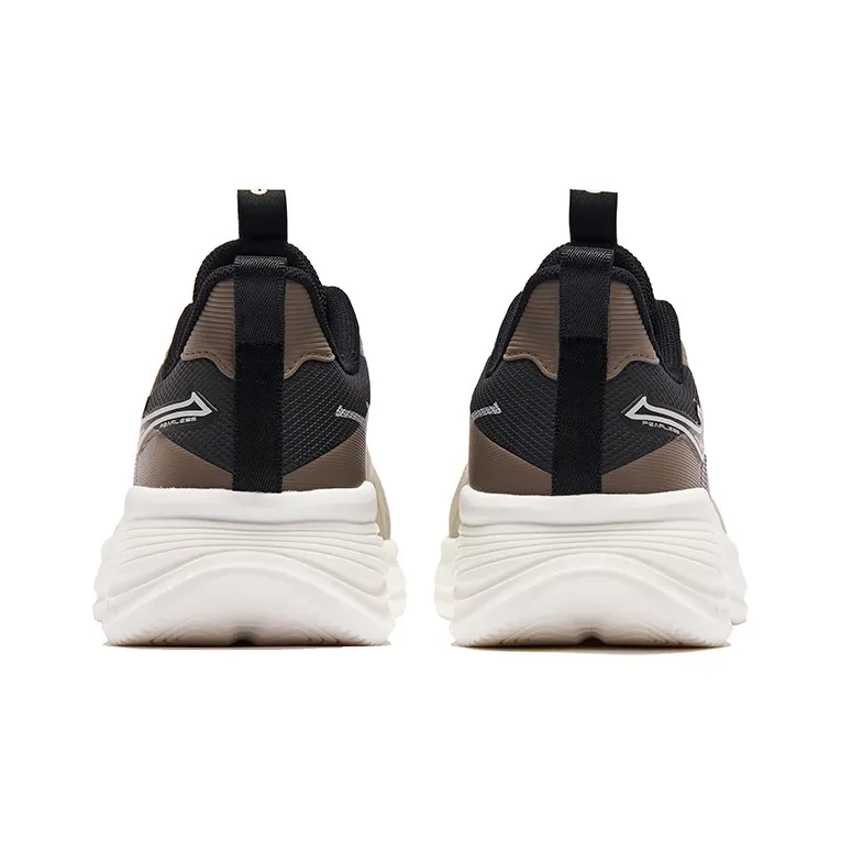 Erke Shuttle 2.0 Cushioning Wear Resistant Low Top Running Shoes Men's White Black-3