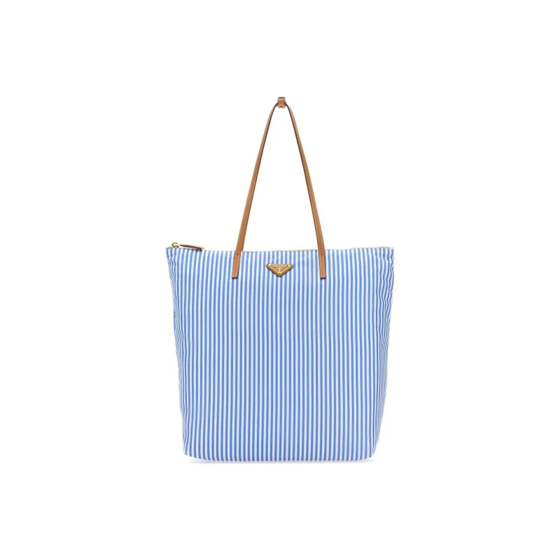 PRADA Recycled Nylon Tote Bag Shopping Bag Shoulder Bag Handbag Regular Women's Blue-0