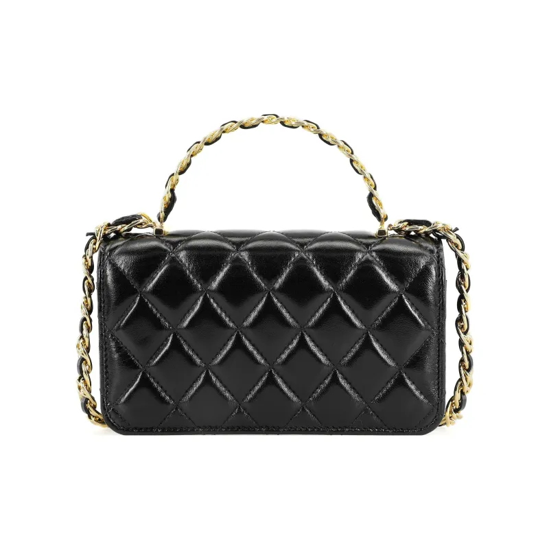 CHANEL Classic Flap CF Lambskin Shoulder Bag, Crossbody Bag Women's Black-2