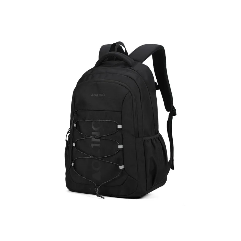 AOKING AK Water Resistant Oxford Backpack Large Size Unisex Light Gray/Light Purple/Black-5