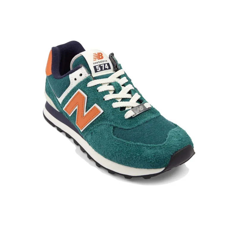 New Balance 574 Aqua Green Orange-1