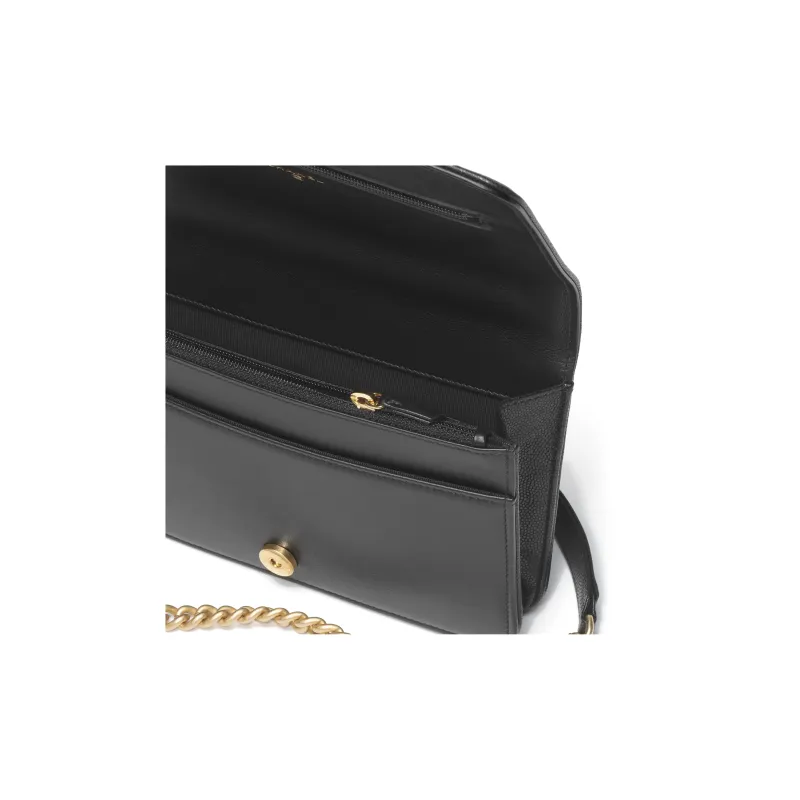 CHANEL Bright Caviar Calfskin Shoulder Bag, Crossbody Bag Women's Black-3