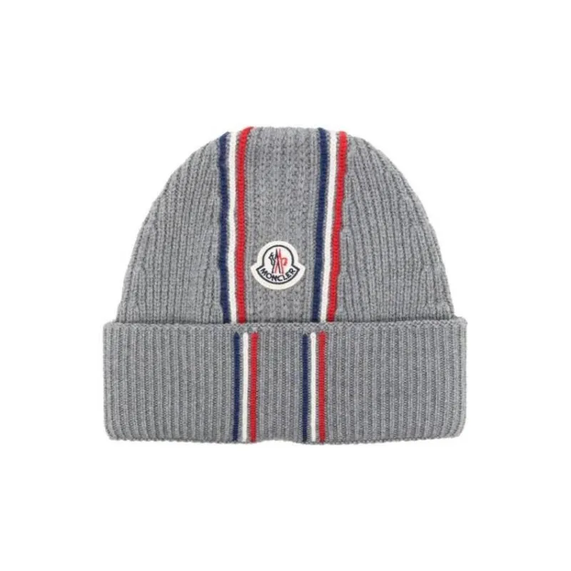 Moncler Tricolor Virgin Wool Beanie-0