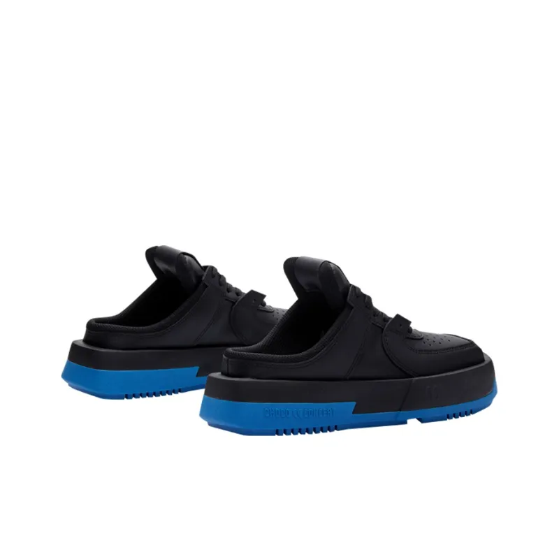 CHOCO CONCERT Low Top Skateboard Shoes Unisex Black Blue-3