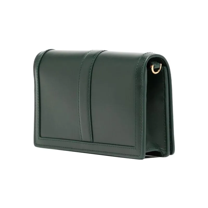 FANSIZHE Greca Goddess Calfskin Envelope Bag, Handbag, Shoulder Bag Women's Dark Green-1