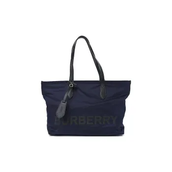 Burberry Nylon Tote Bag, Shopping Bag, Handbag Women's Marine Blue