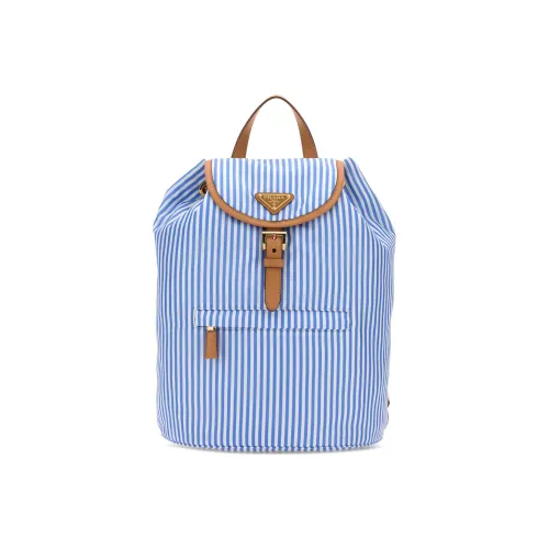 PRADA Recycled Nylon Backpack Women's Blue
