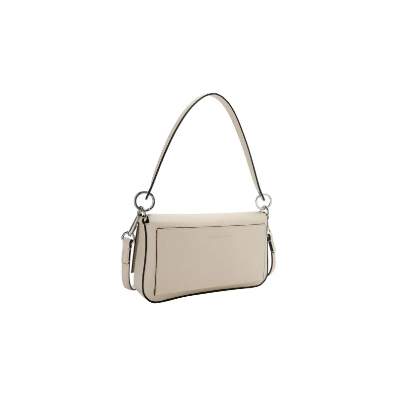 CALVIN KLEIN Synthetic Material Envelope Bag, Handbag, Shoulder Bag Women's Milk Cream-2