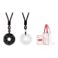 Chinese Auspicious Animal Peaceful Buckle Necklace+Couple Box