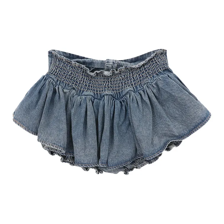 FOCOS STUDIO Denim Short Skirts Women's Blue-1