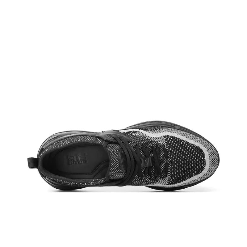 He Jinchang Low Top Casual Shoes Men's Black Gray-5